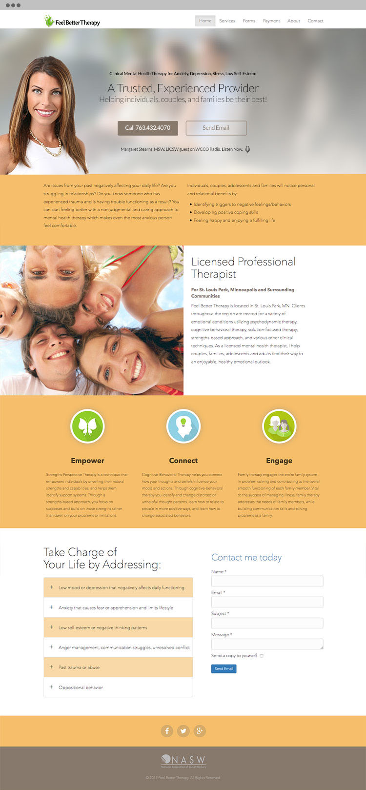 Case study of a mental health provider website