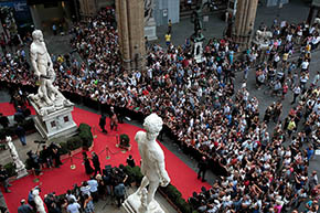 Celebrity Fight Night Italy Red Carpet at Palazzo Vecchio