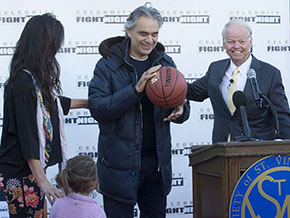 Andrea Bocelli & Jimmy Walker St. Vincent De Paul Basketball Court Dedication