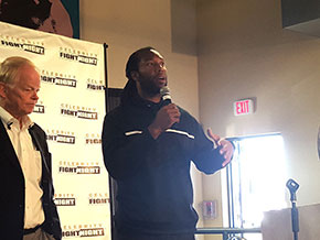Jimmy Walker & Larry Fitzgerald at Never Give Up